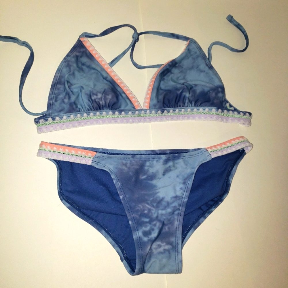 Xhilaration Swimsuit  Blue/orange/white